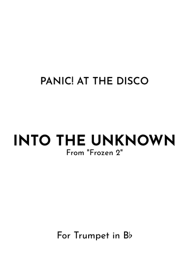 Into The Unknown (arr. Jireh J.)