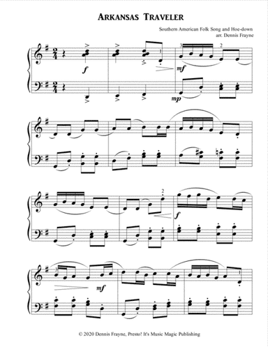 Arkansas Traveler (arr. Dennis Frayne)