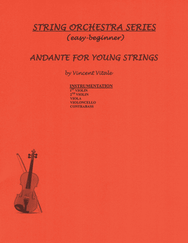 ANDANTE FOR YOUNG STRINGS  (easy beginner)