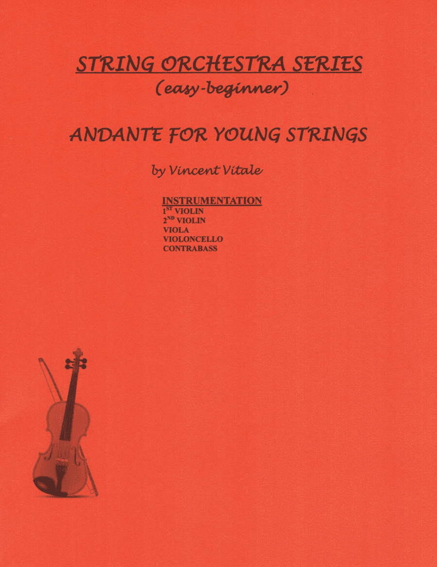 ANDANTE FOR YOUNG STRINGS  (easy beginner)