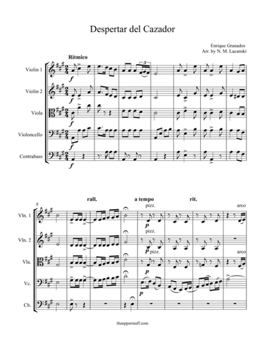Despertar del Cazador (arr. Nick Lacanski)