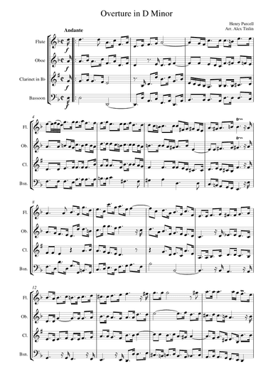 Overture in D Minor (arr. Alex Tinlin)
