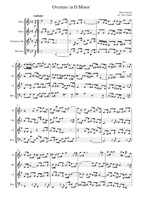 Overture in D Minor (arr. Alex Tinlin)