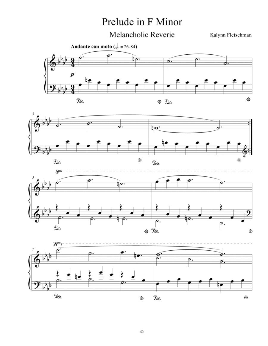 Prelude in F Minor: Melancholic Reverie