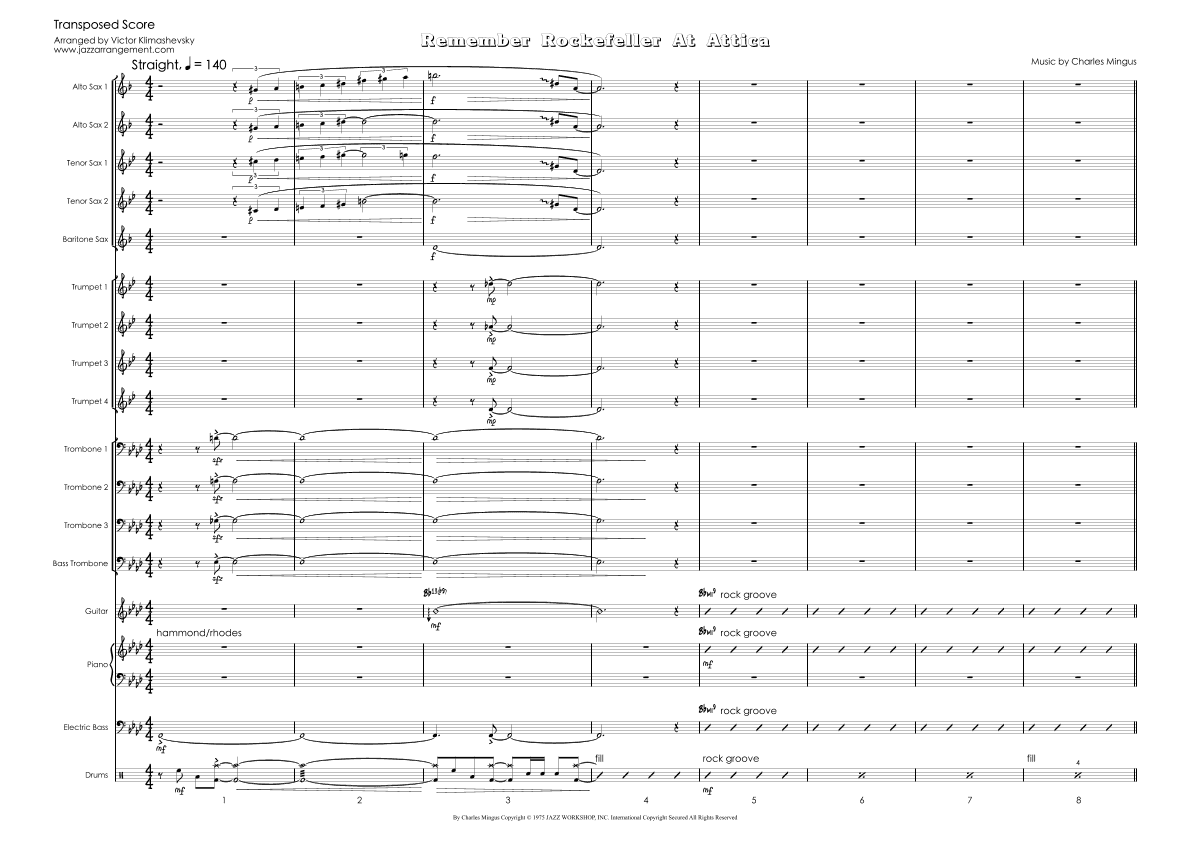 Remember Rockefeller At Attica (arr. Victor Klimashevsky)