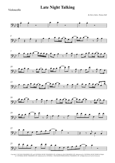 Late Night Talking (arr. Wesley S. SIlva)