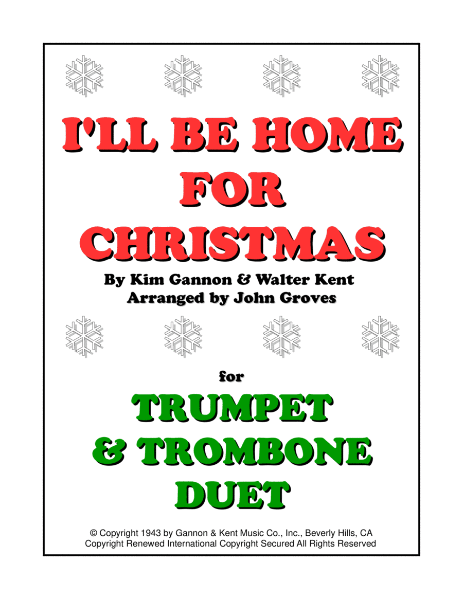 I'll Be Home For Christmas (arr. John Groves)