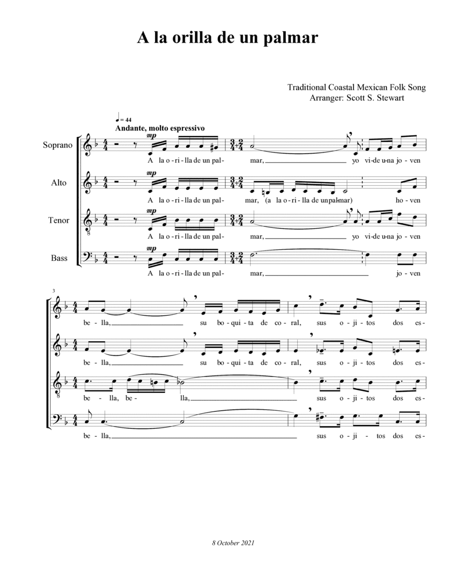 A la orilla de un palmar (arr. Scott S. Stewart)