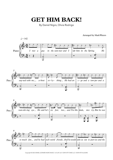 Get Him Back! (arr. Mark Waters)