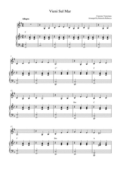 Vieni Sul Mar (arr. Kaiserin Rebecca)