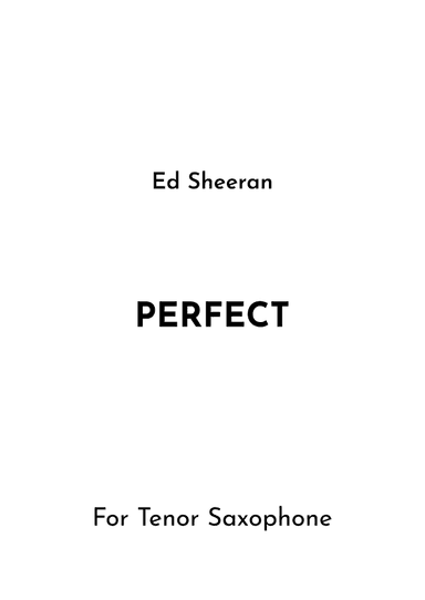 Perfect (arr. Jireh J.)
