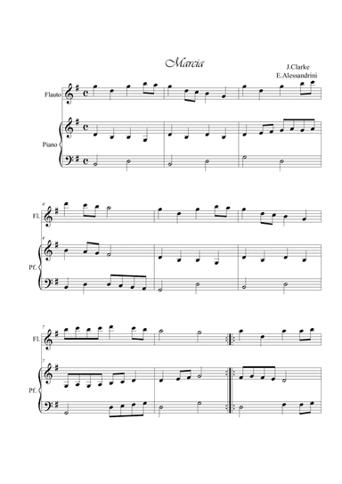 March. Flute and piano (arr. Ester Alessandrini)