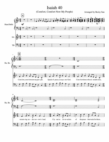 Isaiah 40 (Comfort, Comfort Now My People) (arr. Becky Sun)