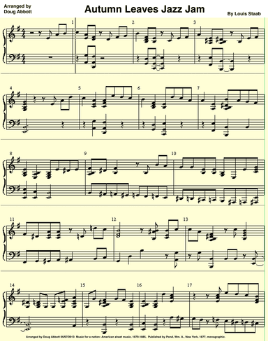 Autumn Leaves Jazz Jam (arr. Doug Abbott)