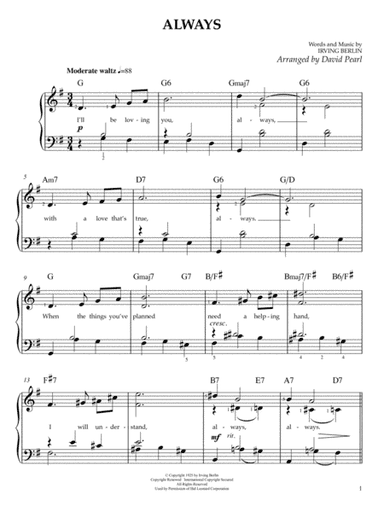 Always (arr. David Pearl)