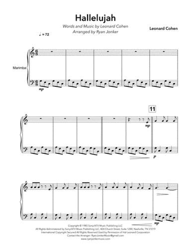 Hallelujah (arr. Ryan Jonker)