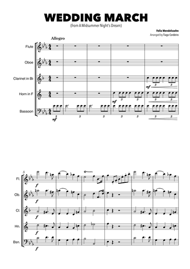 Wedding March (arr. Tiago Cordeiro)