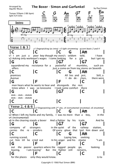 The Boxer (arr. Aquifer Music)