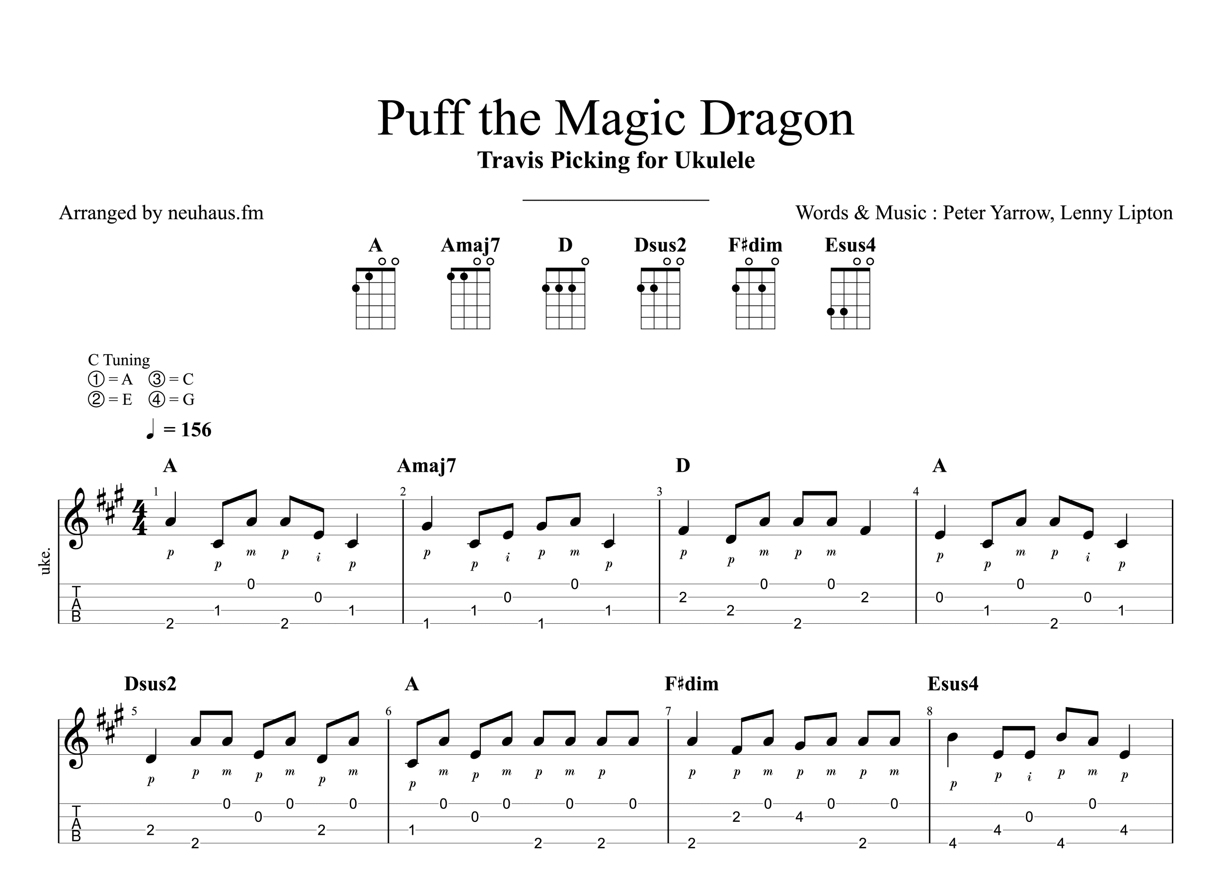 Puff The Magic Dragon (arr. neuhaus.fm)