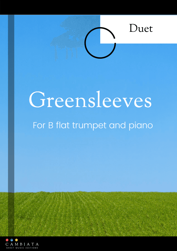 Greensleeves - for solo trumpet (Bb) and piano accompaniment (Easy) (arr. Levy Nunes)
