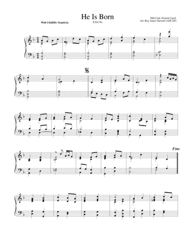 He Is Born (arr. Roy James Stewart)