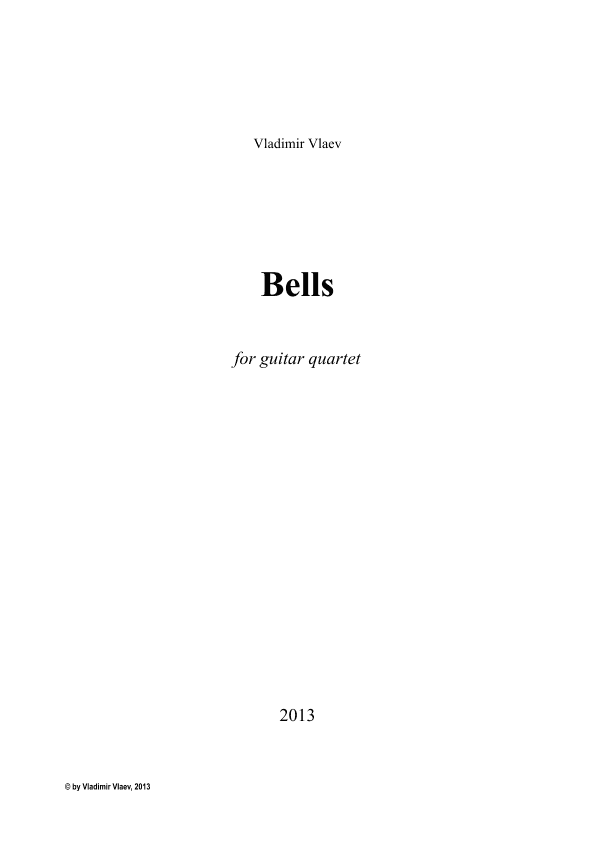 Bells for guitar quartet