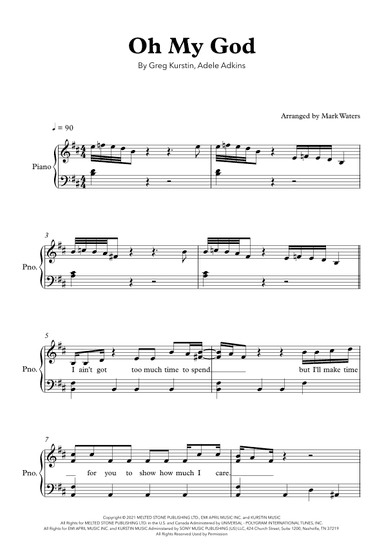 Oh My God (arr. Mark Waters)