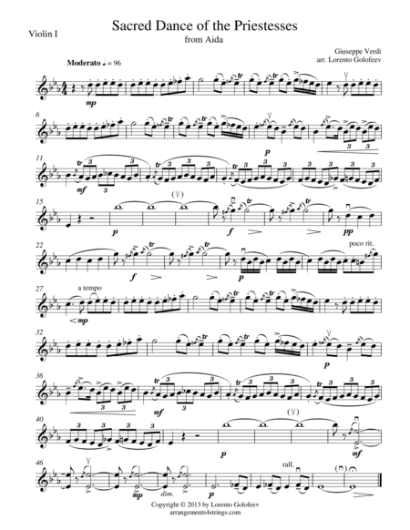 Sacred Dance of the Priestesses from Aida (arr. Lorento Golofeev)