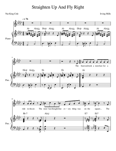 Straighten Up And Fly Right (arr. John Fries)