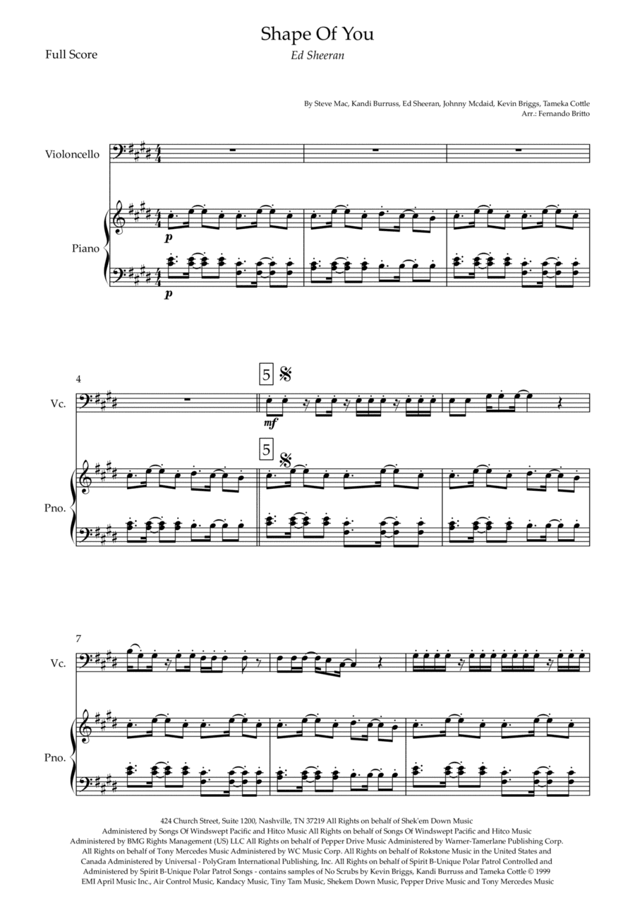 Shape Of You (arr. Fernando Britto)