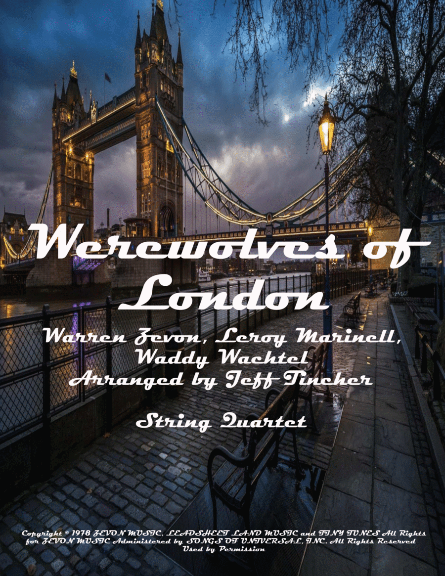 Werewolves Of London (arr. Jeff Tincher)