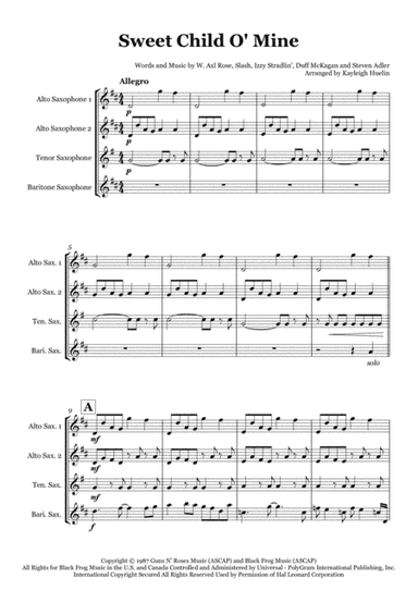 Sweet Child O' Mine (arr. Kayleigh Huelin)