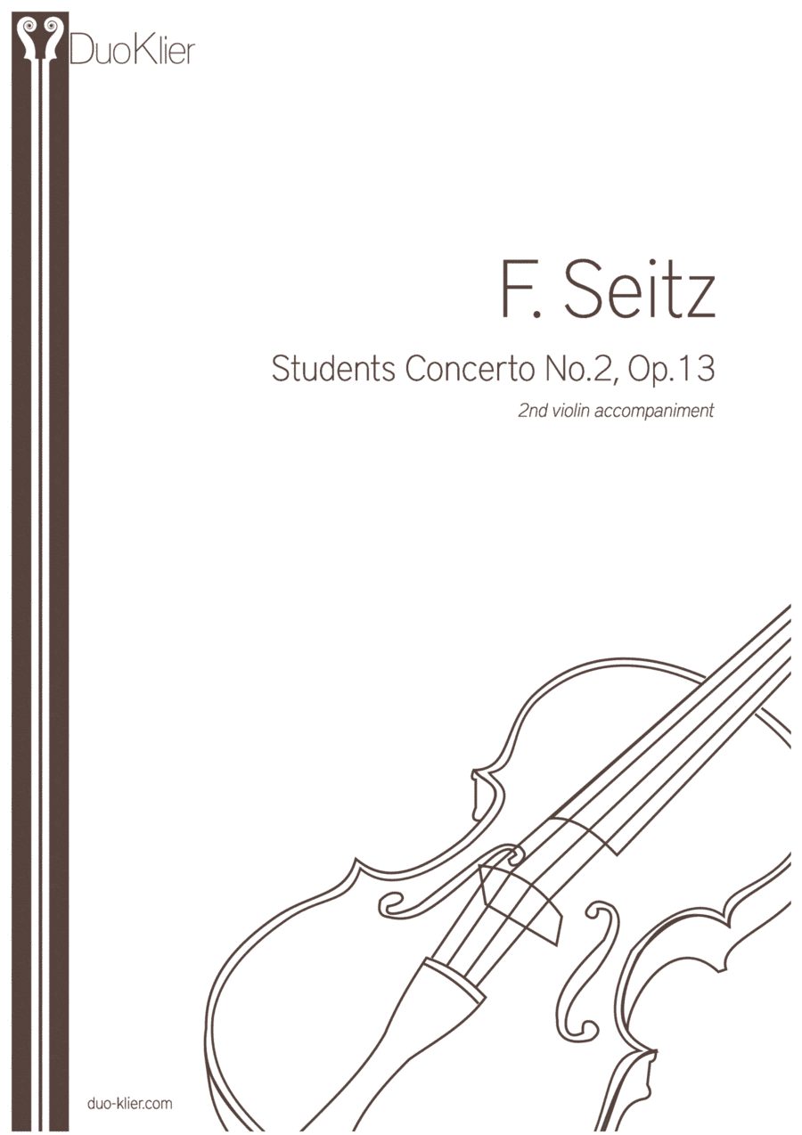 Seitz - Student's Concerto No II, Op.13, 2nd violin accompaniment (arr. Duo Klier)