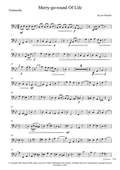 Merry-go-round Of Life (arr. Wesley S. SIlva)