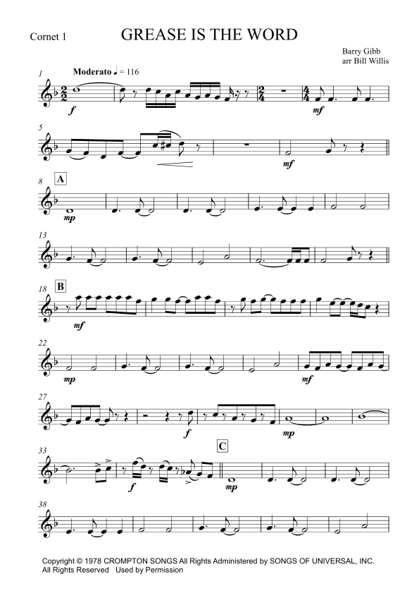 Grease (arr. Bill Willis)
