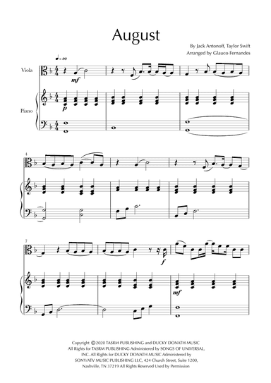 August (arr. Glauco Fernandes)