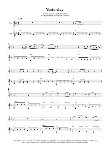 Yesterday (arr. Henrique F Mangoni)