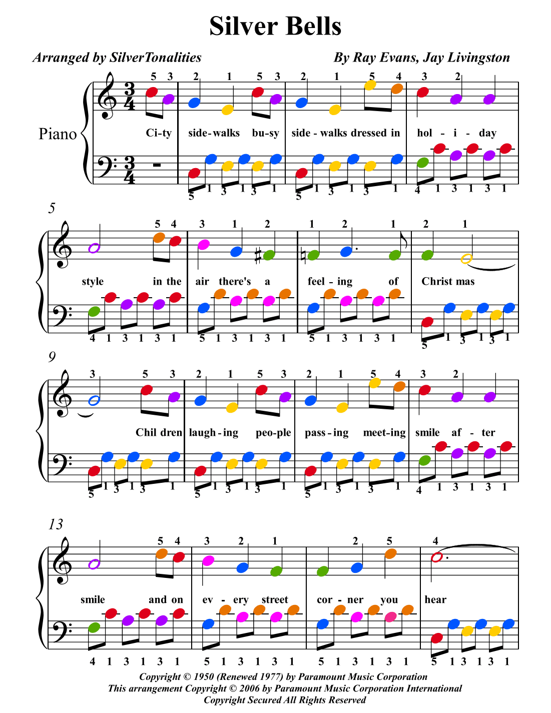 Silver Bells (arr. SilverTonalities)