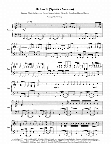 Bailando (arr. G. Tiago)