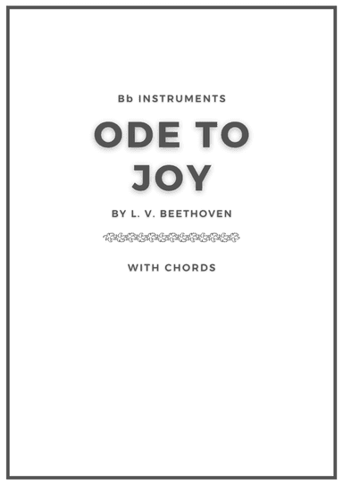 Ode to Joy (arr. Douglas Wattson)
