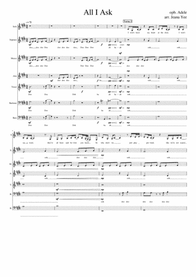 All I Ask (arr. Jeana Yee)