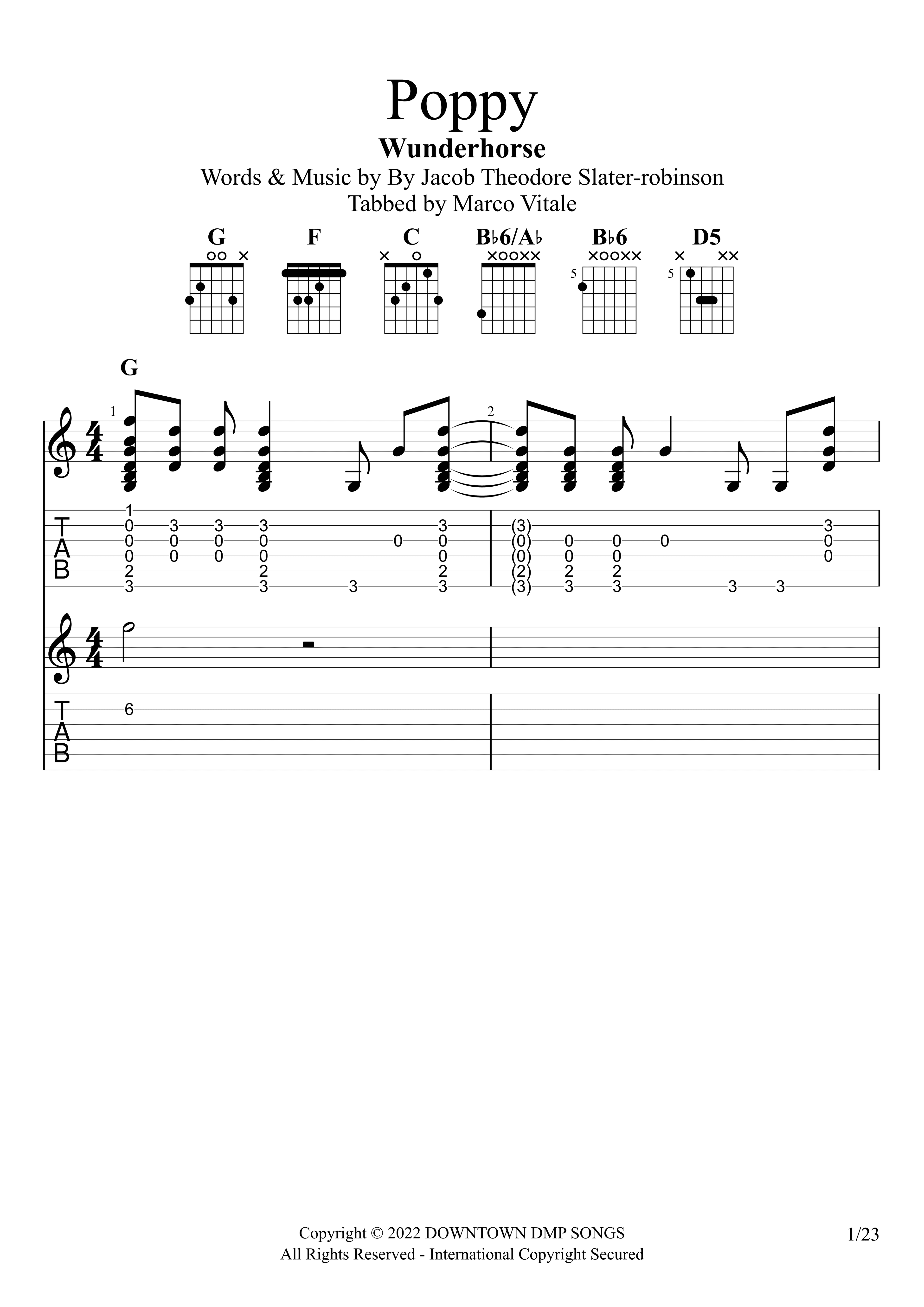 Poppy (arr. Marco Vitale)