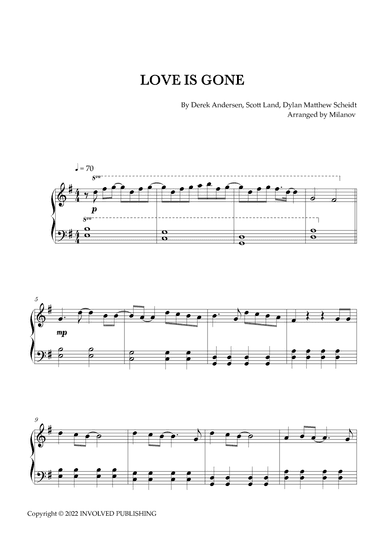 Love Is Gone (arr. Milanov)