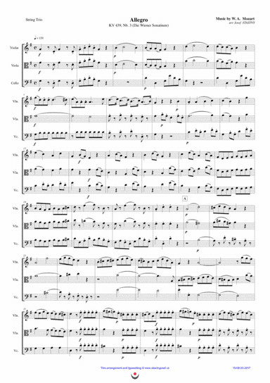 Allegro (from Die Wiener Sonatinen) (arr. Josef STASTNY)