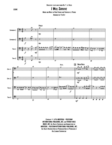 I Will Survive (arr. Tim Olt)
