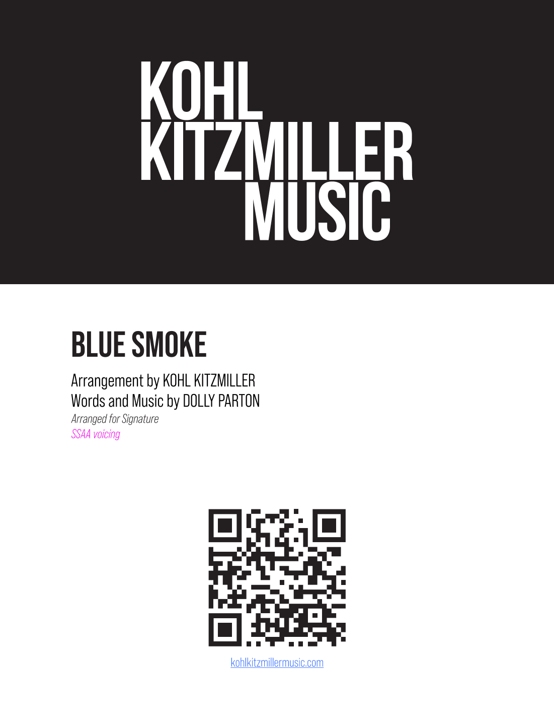 Blue Smoke (arr. Kohl Kitzmiller)