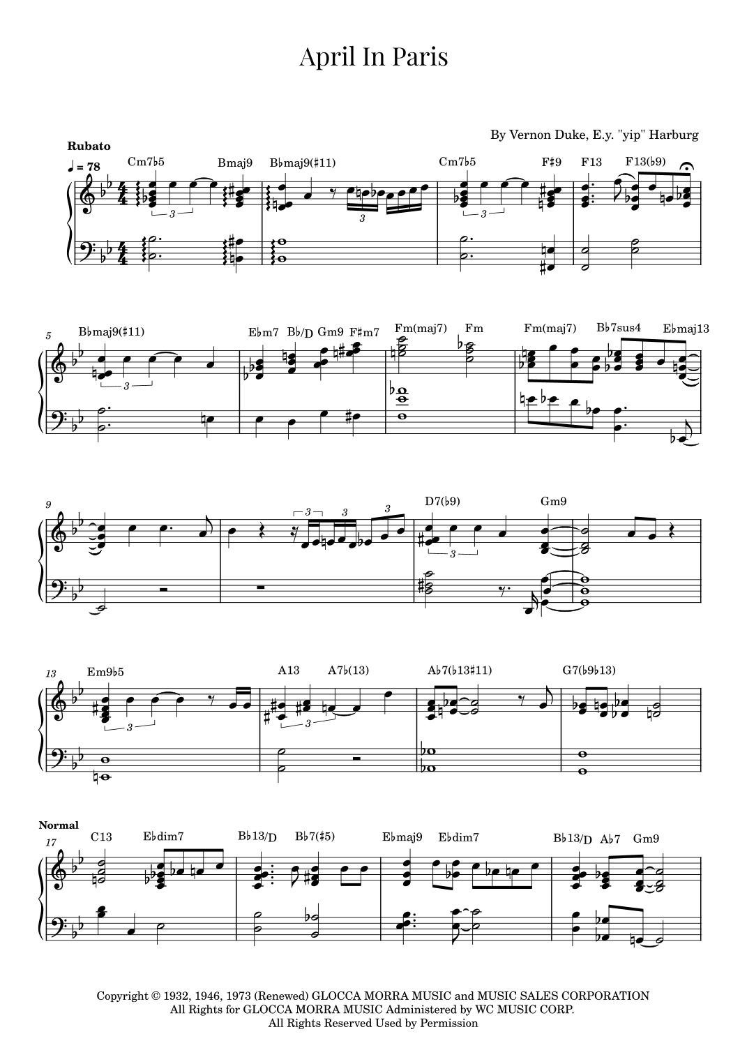April In Paris (arr. Roger da Luz)