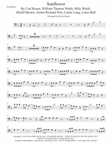 Sunflower (arr. Kevin Busse)