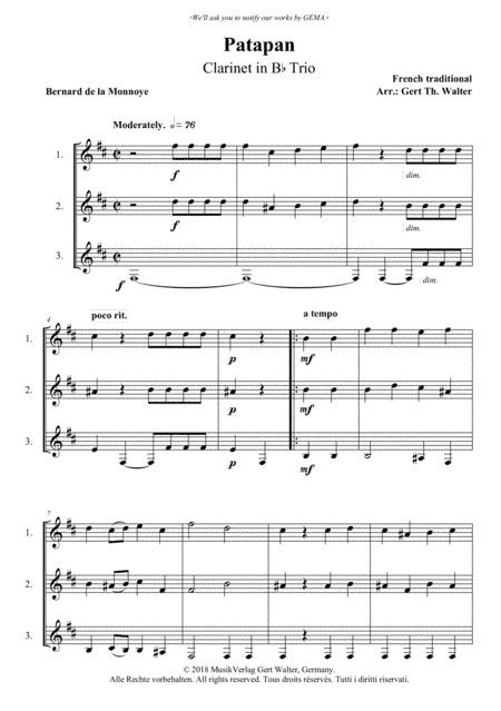 Patapan (arr. Gert Th. Walter)