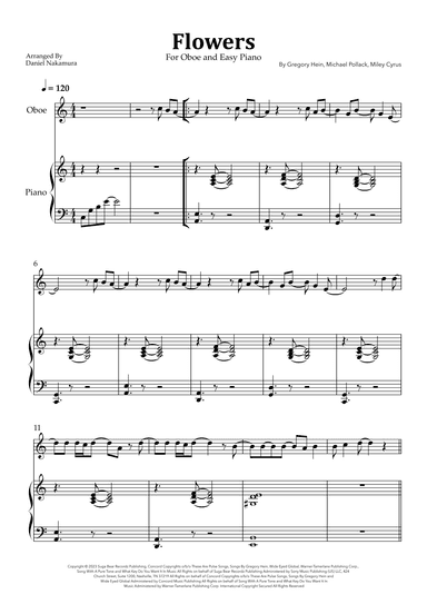 Flowers (arr. Daniel Nakamura)